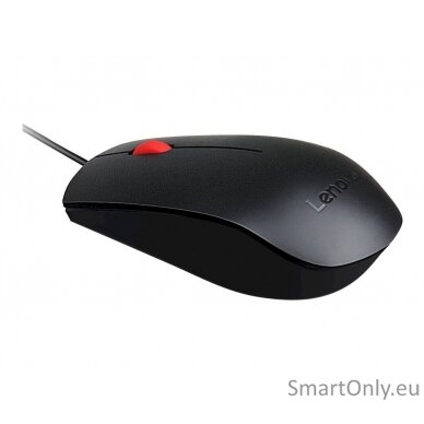 Lenovo Essential USB Wired Mouse, 1600 DPI, 1.8 m, 3 Buttons, Black Lenovo Essential USB Mouse wired Black 2