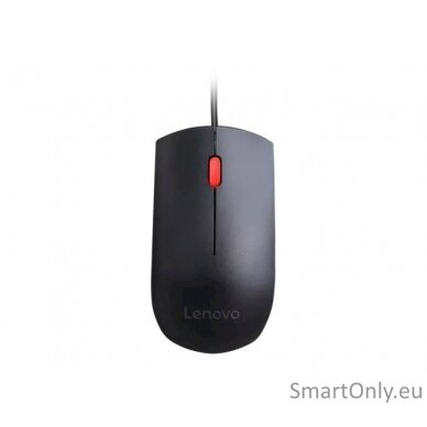 Lenovo Essential USB Wired Mouse, 1600 DPI, 1.8 m, 3 Buttons, Black Lenovo Essential USB Mouse wired Black 3