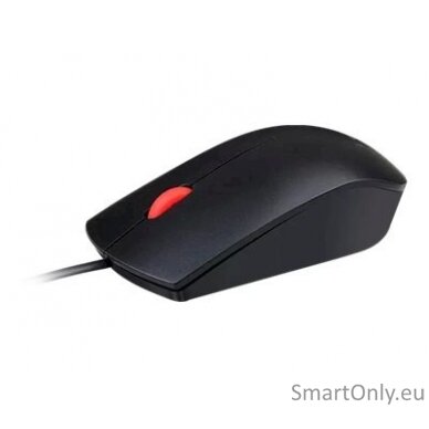 Lenovo Essential USB Wired Mouse, 1600 DPI, 1.8 m, 3 Buttons, Black Lenovo Essential USB Mouse wired Black 4