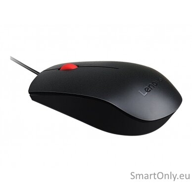 Lenovo Essential USB Wired Mouse, 1600 DPI, 1.8 m, 3 Buttons, Black Lenovo Essential USB Mouse wired Black 5