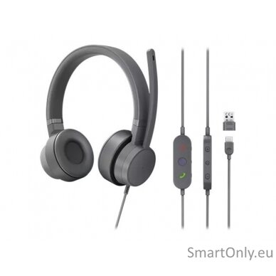 Lenovo | Go Wired ANC Headset | Over-Ear | Built-in microphone | USB Type-C 4