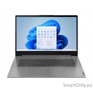 Lenovo IdeaPad 3 17IAU7 | Arctic Grey | 17.3 " | TN | HD+ | 1600 x 900 pixels | Anti-glare | Intel Pentium Gold | 8505 | 4 GB | Soldered DDR4 | Solid-state drive capacity 128 GB | Intel UHD Graphics | Windows 11 Home | 802.11ac | Bluetooth version 5.1 | K 1