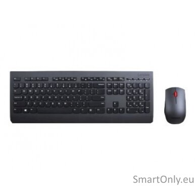 Lenovo Professional Professional Wireless Keyboard and Mouse Combo - US English with Euro symbol Keyboard and Mouse Set Wireless Mouse included US US English Numeric keypad Wireless connection Black 4