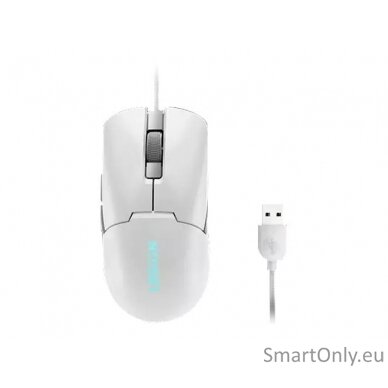 Lenovo | RGB Gaming Mouse | Legion M300s | Gaming Mouse | Wired via USB 2.0 | Glacier White 2