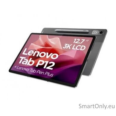 Lenovo Tab P12 TB370FU Touch 12.7 3K MediaTek Dimensity 7050/8GB/256GB/Integrated Arm Mali-G68/Android 13/Grey/FP/2Y Warranty 2