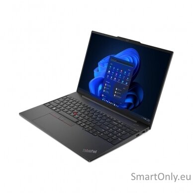 Lenovo ThinkPad   E16 (Gen 1) Black, 16 ", IPS, WUXGA, 1920 x 1200, Anti-glare, Intel Core i5,  i5-1335U, 16 GB, DDR4-3200, SSD 256 GB, Intel Iris Xe Graphics, No Optical drive, Windows 11 Pro, 802.11ax, Bluetooth version 5.1, Keyboard language English, K 2