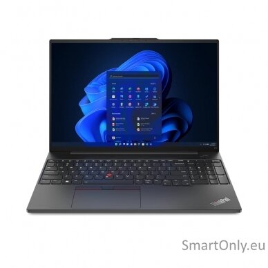 Lenovo ThinkPad   E16 (Gen 1) Black, 16 ", IPS, WUXGA, 1920 x 1200, Anti-glare, Intel Core i5,  i5-1335U, 16 GB, DDR4-3200, SSD 256 GB, Intel Iris Xe Graphics, No Optical drive, Windows 11 Pro, 802.11ax, Bluetooth version 5.1, Keyboard language English, K