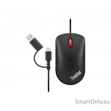 Lenovo ThinkPad USB-C Wired Compact Mouse Raven black USB-C 4