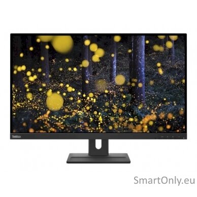 Lenovo ThinkVision E27q-20 27 ", IPS, QHD, 16:9, 4 ms, 350 cd/m², Raven Black, 75 Hz, DisplayPorts quantity 1, 2560 x 1440, HDMI ports quantity 1 7