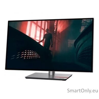 Lenovo ThinkVision  P27h-30 27 ", IPS, QHD, 2560 x 1440, 16:9, 6 ms, 350 cd/m², Black, 60 Hz, HDMI ports quantity 1, Enthernet, Daisy Chain, USB-C (up to 100W) 12