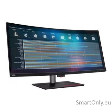 Lenovo ThinkVision P40w-20 39.7 ", IPS, WUHD, 21:9, 4 ms, 300 cd/m², Black, Ethernet port, 75 Hz, 1x Thunderbolt 4 cable (40Gbps), DisplayPorts quantity 1xDP1.4, 5120 x 2160, 4x USB 3.2 Gen 1 Type-A, 1x USB-C 3.2 Gen 1, HDMI ports quantity 1 11