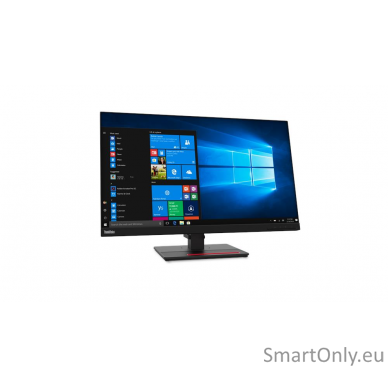 Lenovo ThinkVision T27q-20 27 ", IPS, 2560 x 1440 pixels, 4 ms, 350 cd/m², 1 x HDMI 1.4, 1 x DP 1.2, 4 x USB 3.1 Gen1, 1 x USB 3.1 Gen1 1