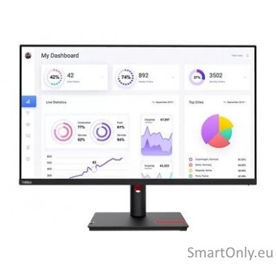 Lenovo ThinkVision T32p-30  31.5 3840x2160/16:9/350nits/DP/HDMI/USB-C/Black/3y Warranty 1