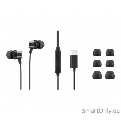 Lenovo | USB-C Wired In-Ear Headphones (with inline control) | 4XD1J77351 | Wired | Black