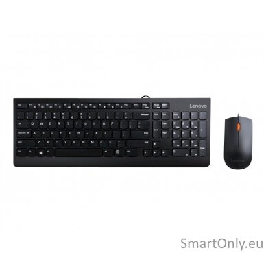 Lenovo USB Combo Keyboard & Mouse 300 Keyboard and Mouse Combo A keyboard & mouse combo that features a modern, space-saving design giving your desk a clean and stylish appeal. To go along with its design, the keyboard features a waterproof exterior keepi 2