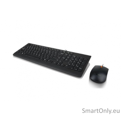 Lenovo USB Combo Keyboard & Mouse 300 Keyboard and Mouse Combo A keyboard & mouse combo that features a modern, space-saving design giving your desk a clean and stylish appeal. To go along with its design, the keyboard features a waterproof exterior keepi 1