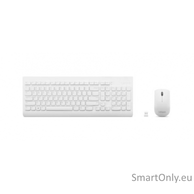 Lenovo | Wireless Combo Keyboard & Mouse | 510 | White | Keyboard and Mouse Combo | 2.4 GHz Wireless via Nano USB | Batteries included | English | m | White 1