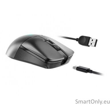 Lenovo | Wireless Gaming Mouse | Legion M600s Qi | Gaming Mouse | 2.4GHz, Bluetooth, USB wired | Storm Grey 4