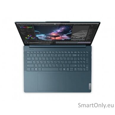 Lenovo Yoga Pro 9 16IMH9 | Tidal Teal | 16 " | 3.2K | 3200 x 2000 pixels | Anti-glare | Intel Core U9 | 185H | 32 GB | Soldered LPDDR5x | SSD 1000 GB | NVIDIA GeForce RTX 4060 | GDDR6 | 8 GB | Windows 11 Pro | 802.11ax | Bluetooth version 5.3 | Keyboard l 2