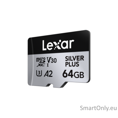 Lexar | SILVER PLUS | 64 GB | microSDXC | Flash memory class 10 1