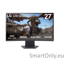 LG 27GS60QC-B | 27 " | VA | QHD | 16:9 | 180 Hz | 1 ms | 2560 x 1440 pixels | 300 cd/m² | HDMI ports quantity 2