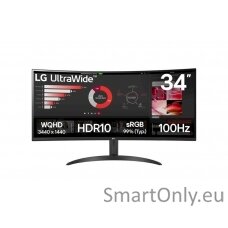 LG 34WR50QK-B | 34 " | VA | QHD | 21:9 | 100 Hz | 5 ms | 3440 x 1440 pixels | 240 cd/m² | HDMI ports quantity 2