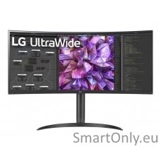 LG Curved Monitor 34WQ75C-B 34 ", IPS, QHD, 3440 x 1440, 21:9, 5 ms, 300 cd/m², Black, 60 Hz, HDMI ports quantity 2