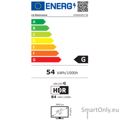 LG 4K Ultra HD Nanocell Smart TV | 43NANO82T3B | 43" | Smart TV | webOS24