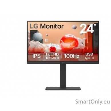 LG 24BA650-B | 23.8 " | IPS | 16:9 | 100 Hz | 5 ms | 1920 x 1080 pixels | 250 cd/m² | HDMI ports quantity 1 | Black 2