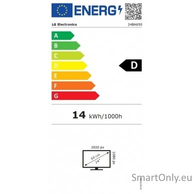 LG 24BA650-B | 23.8 " | IPS | 16:9 | 100 Hz | 5 ms | 1920 x 1080 pixels | 250 cd/m² | HDMI ports quantity 1 | Black