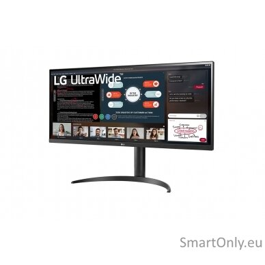 LG 34WP550-B 34 ", IPS, UltraWide Full HD, 2560 x 1080 pixels, 21:9, 5 ms, 200 cd/m², Black, Headphone Out, 75 Hz, HDMI ports quantity 2 1