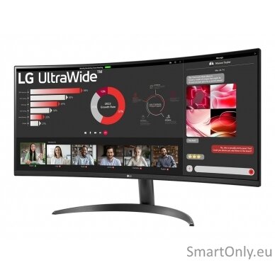 LG 34WR50QK-B | 34 " | VA | QHD | 21:9 | 100 Hz | 5 ms | 3440 x 1440 pixels | 240 cd/m² | HDMI ports quantity 2 1