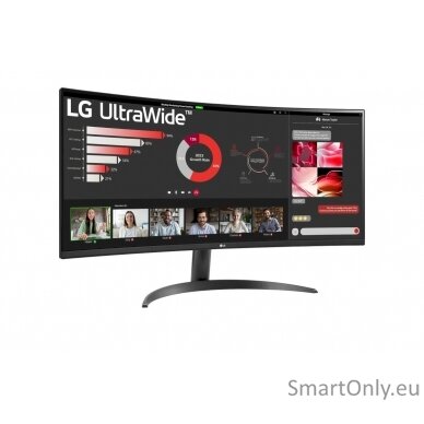 LG 34WR50QK-B | 34 " | VA | QHD | 21:9 | 100 Hz | 5 ms | 3440 x 1440 pixels | 240 cd/m² | HDMI ports quantity 2 3