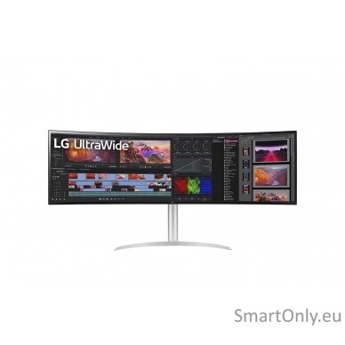 LG 49WQ95C-W 49“ UltraWide Curved LED Monitor 5120x1440/400cd/m2/5ms/ HDMI USB Type C Display Port