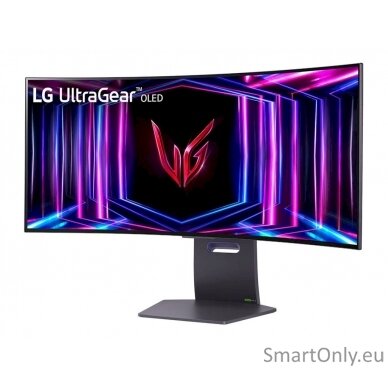 LG | Curved gaming monitor | 34GS95QE-B | 34 " | OLED | Ultra-WQHD | 21:9 | 240 Hz | 0.03 ms | 3440 x 1440 pixels | 275 cd/m² | HDMI ports quantity 1 | Black | Warranty 24 month(s) 7