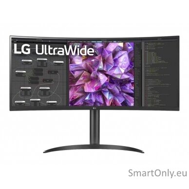 LG Curved Monitor 34WQ75C-B 34 ", IPS, QHD, 3440 x 1440, 21:9, 5 ms, 300 cd/m², Black, 60 Hz, HDMI ports quantity 2