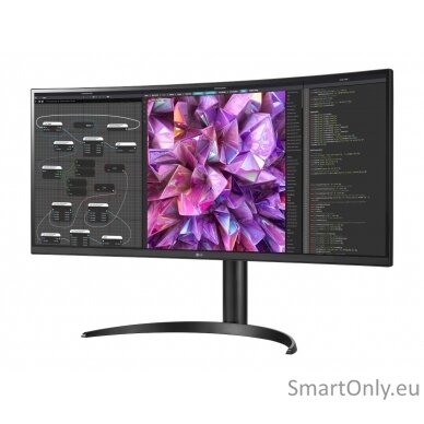 LG Curved Monitor 34WQ75C-B 34 ", IPS, QHD, 3440 x 1440, 21:9, 5 ms, 300 cd/m², Black, 60 Hz, HDMI ports quantity 2 3