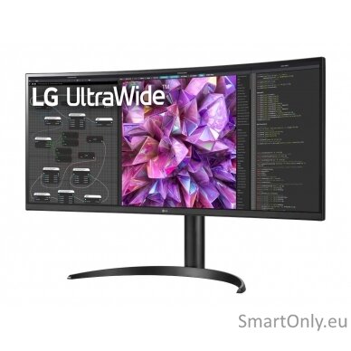 LG Curved Monitor 34WQ75C-B 34 ", IPS, QHD, 3440 x 1440, 21:9, 5 ms, 300 cd/m², Black, 60 Hz, HDMI ports quantity 2 4