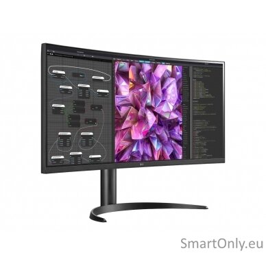 LG Curved Monitor 34WQ75C-B 34 ", IPS, QHD, 3440 x 1440, 21:9, 5 ms, 300 cd/m², Black, 60 Hz, HDMI ports quantity 2 5