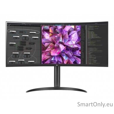 LG Curved Monitor 34WQ75C-B 34 ", IPS, QHD, 3440 x 1440, 21:9, 5 ms, 300 cd/m², Black, 60 Hz, HDMI ports quantity 2 1