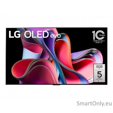 LG OLED83G33LA 83" (210 cm) Smart TV webOS 23 4K UHD 3840 x 2160 Wi-Fi 5