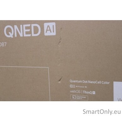 LG | QNED TV | 55QNED87T3B | 55 | Smart TV | webOS 24 | 4k UHD | Black | DAMAGED PACKAGING 1