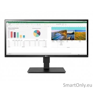 LG UltraWide Monitor 29BN650-B 29 ", IPS, QHD, 2560 x 1080 pixels, 21:9, 5 ms, 350 cd/m², Matt Black, HDMI ports quantity 2, 75 Hz 4