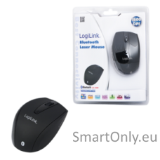 Logilink Maus Laser Bluetooth mit 5 Tasten Bluetooth Laser Mouse; wireless Black