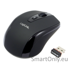 Logilink Maus optisch Funk 2.4 GHz 2.4GH wireless mini mouse with autolink wireless Black