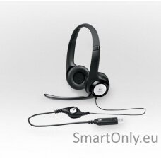 Logitech | Computer headset | H390 | On-Ear Built-in microphone | USB Type-A | Black