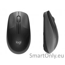 Logitech Full size Mouse M190 	Wireless Charcoal USB