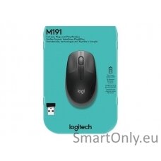 Logitech Full size Mouse M190 	Wireless Charcoal USB