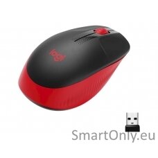 Logitech Full size Mouse M190 	Wireless Red USB