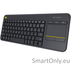 Logitech K400 Plus Keyboard with Trackpad Wireless Key life: Up to 5 million keystrokes NL 380 g USB port Black